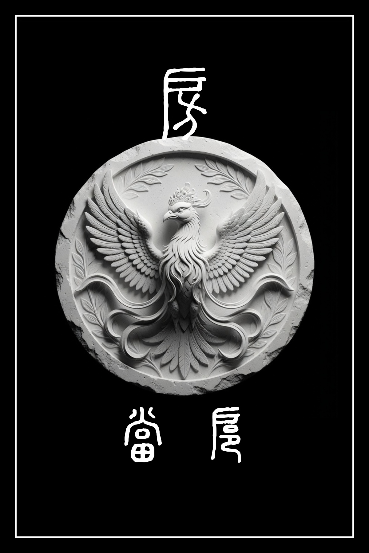 房宿 當扈 黑白雷雕圖騰